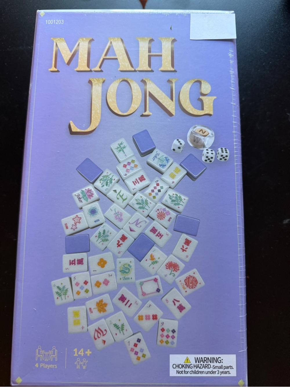 New & Sealed Hobby Lobby MAHJONG Game Purple Tiles 14+ MAH JONG JONGG American
